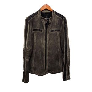 Rock & Republic Faux Suede Leather Jacket - XL